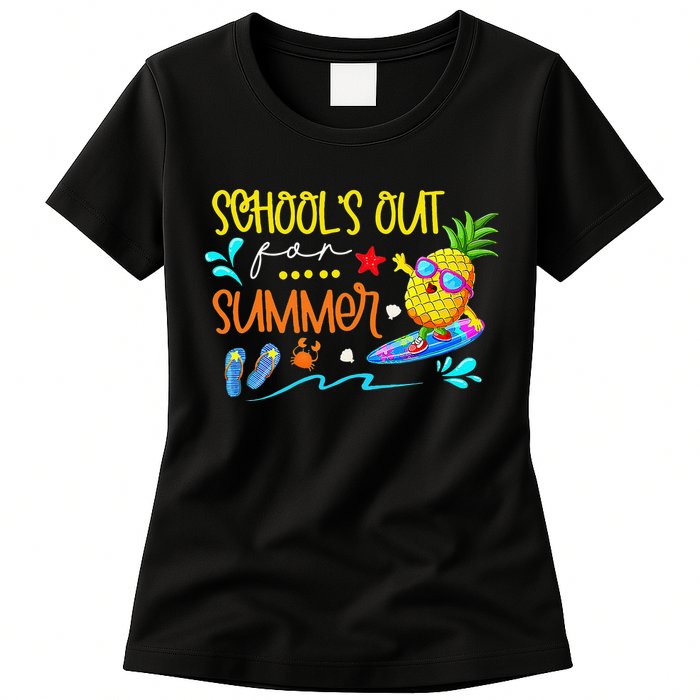 School Is Out For Summer Happy Last Day Of School Womens T-Shirt