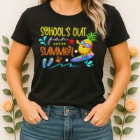 School Is Out For Summer Happy Last Day Of School Womens T-Shirt