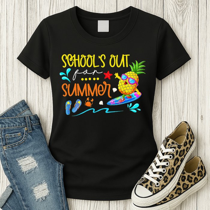 School Is Out For Summer Happy Last Day Of School Womens T-Shirt