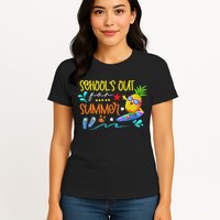 School Is Out For Summer Happy Last Day Of School Womens T-Shirt