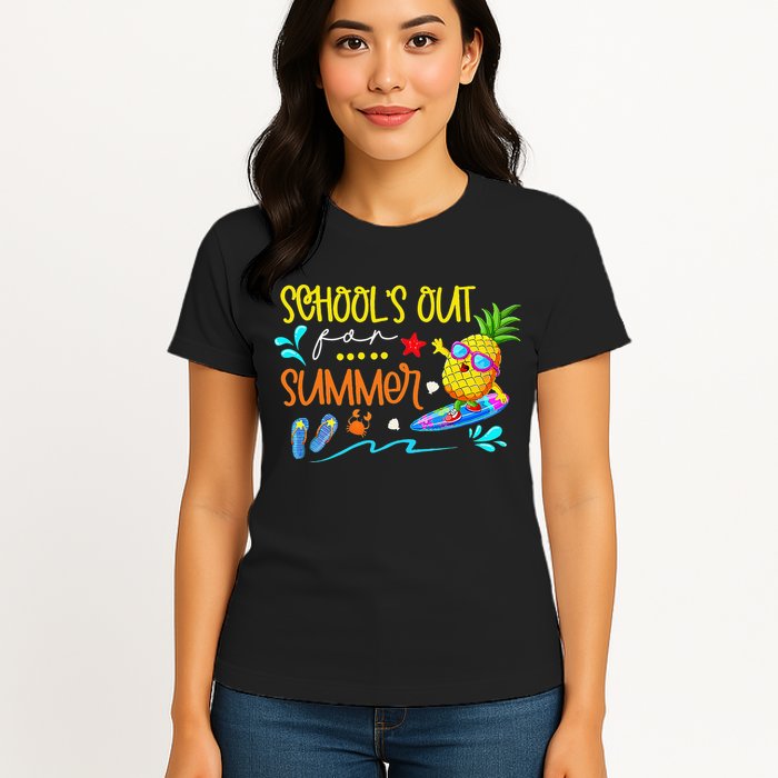 School Is Out For Summer Happy Last Day Of School Womens T-Shirt