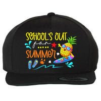 School Is Out For Summer Happy Last Day Of School Wool Snapback Cap