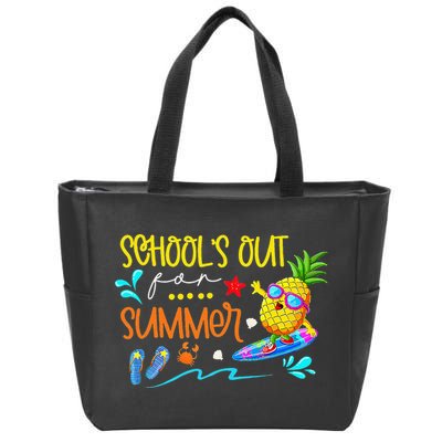 School Is Out For Summer Happy Last Day Of School Zip Tote Bag