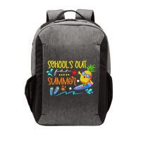 School Is Out For Summer Happy Last Day Of School Vector Backpack