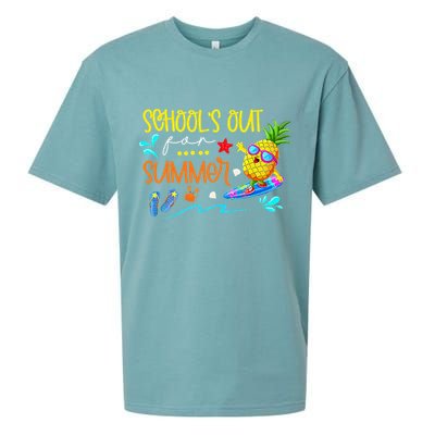 School Is Out For Summer Happy Last Day Of School Sueded Cloud Jersey T-Shirt