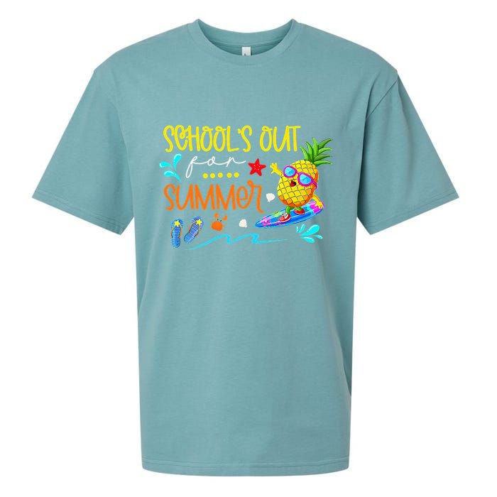 School Is Out For Summer Happy Last Day Of School Sueded Cloud Jersey T-Shirt