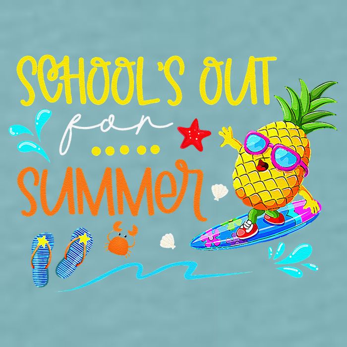 School Is Out For Summer Happy Last Day Of School Sueded Cloud Jersey T-Shirt