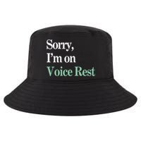 Sorry IM On Voice Rest Funny Vocal Cool Comfort Performance Bucket Hat