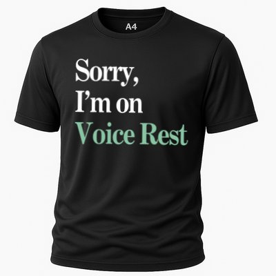 Sorry IM On Voice Rest Funny Vocal Performance Shirt