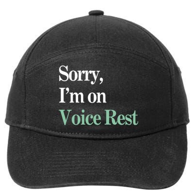 Sorry IM On Voice Rest Funny Vocal 7-Panel Snapback Hat