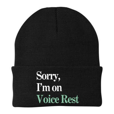 Sorry IM On Voice Rest Funny Vocal Beanie