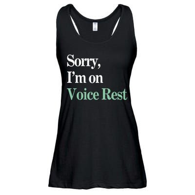 Sorry IM On Voice Rest Funny Vocal Ladies Essential Flowy Tank