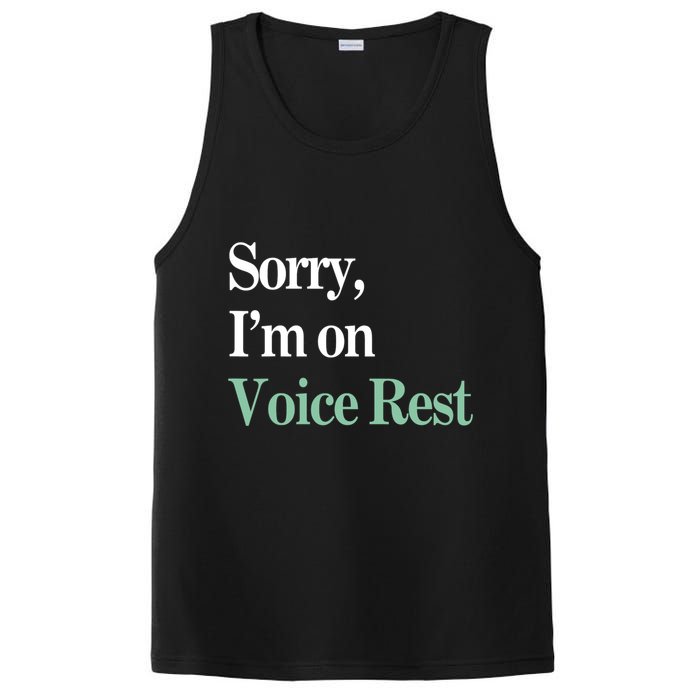 Sorry IM On Voice Rest Funny Vocal PosiCharge Competitor Tank