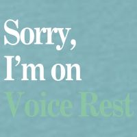 Sorry IM On Voice Rest Funny Vocal Sueded Cloud Jersey T-Shirt