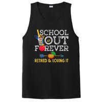 School Is Out Forever Retired And Loving It Retirement PosiCharge Competitor Tank