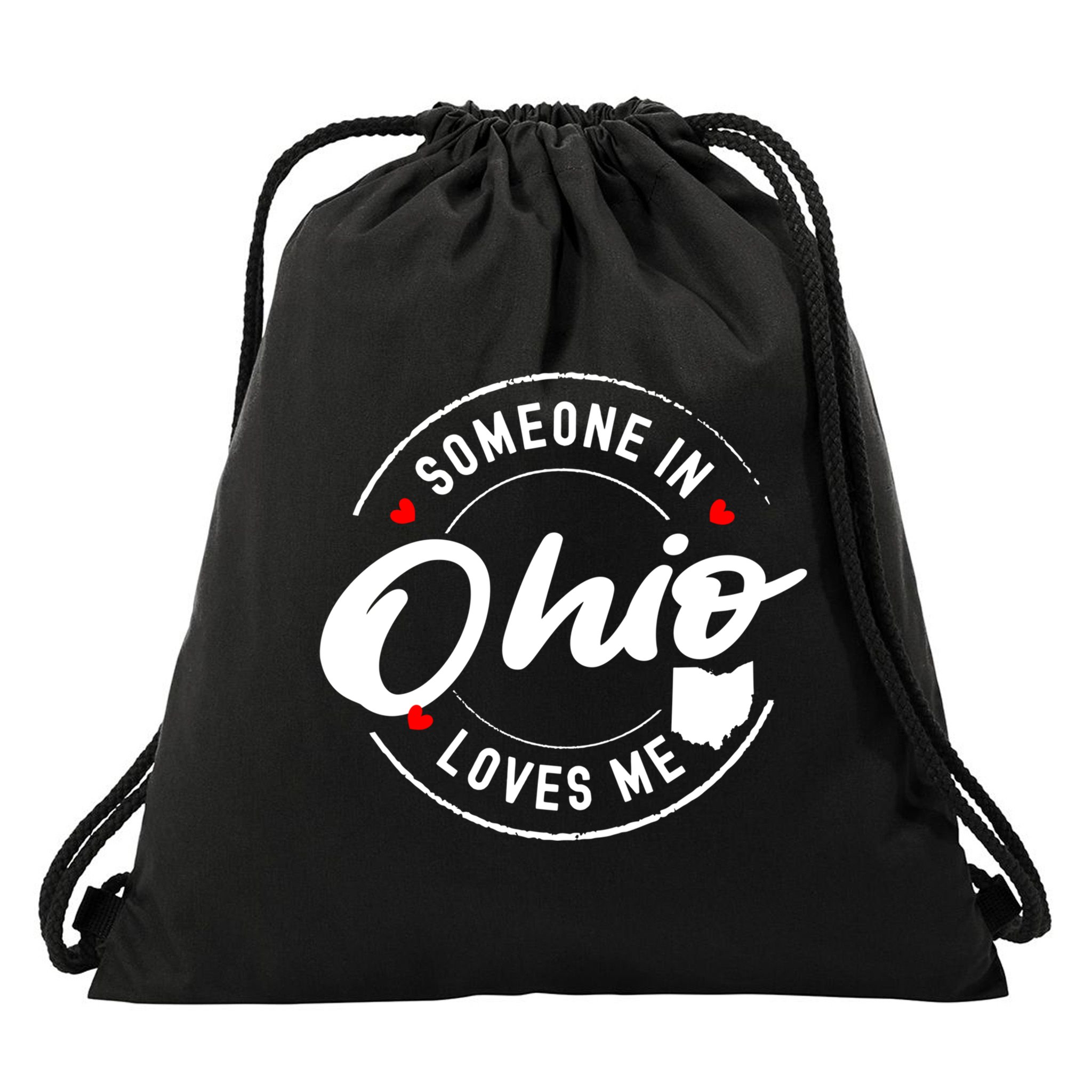 Someone In Ohio Loves Me Funny Gift Drawstring Bag