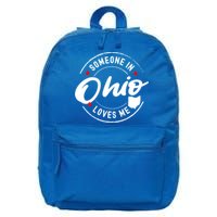 Someone In Ohio Loves Me Funny Gift 16 in Basic Backpack