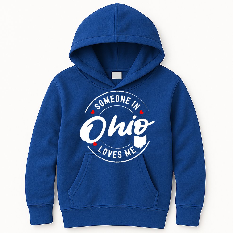 Someone In Ohio Loves Me Funny Gift Kids Hoodie