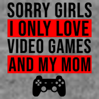 Sorry I Only Love Video Games And My Mom Cropped Pullover Crew