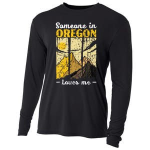 Someone In Oregon Loves Me Usa America Oregonians Cooling Performance Long Sleeve Crew