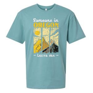 Someone In Oregon Loves Me Usa America Oregonians Sueded Cloud Jersey T-Shirt