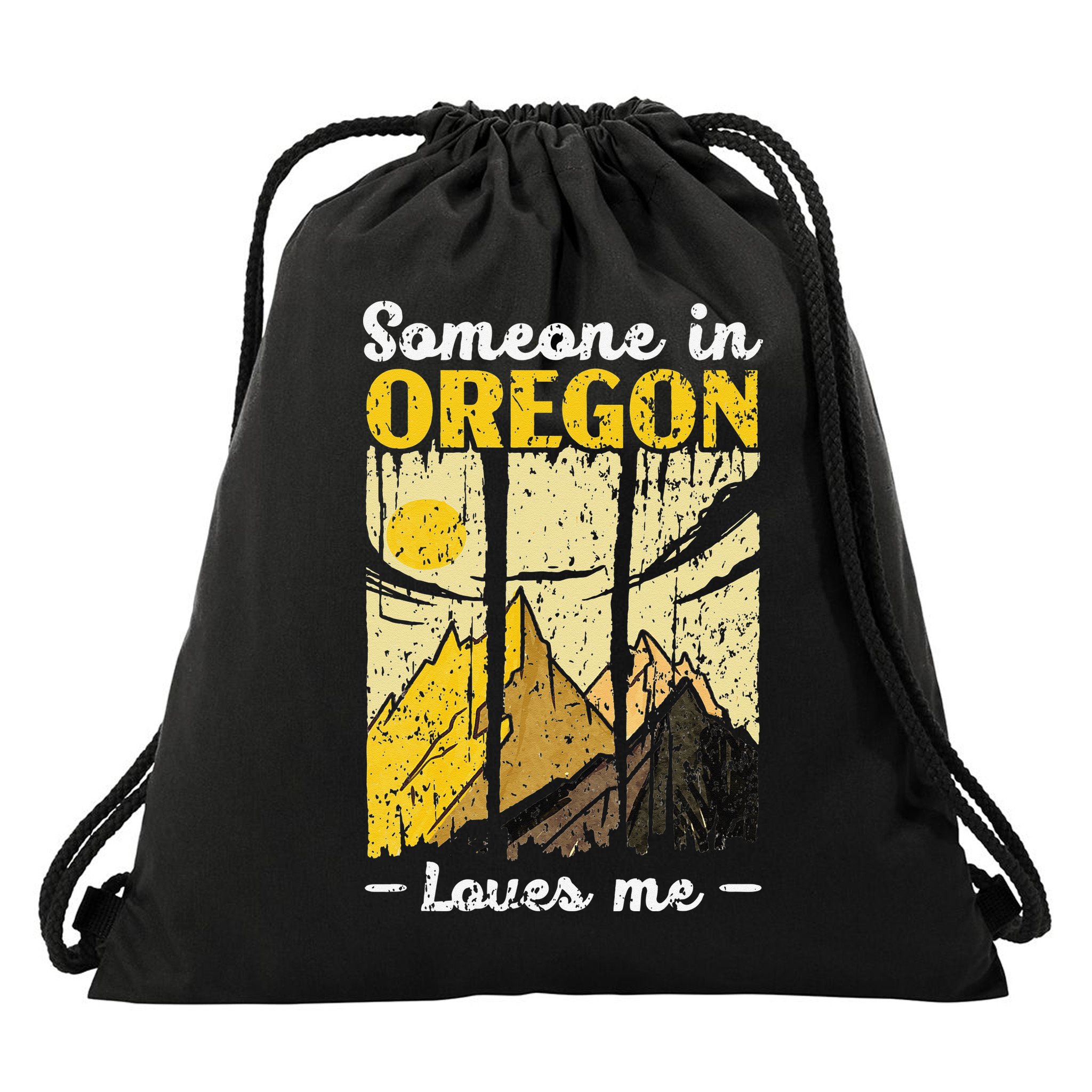 Someone In Oregon Loves Me USA America Oregonians Drawstring Bag