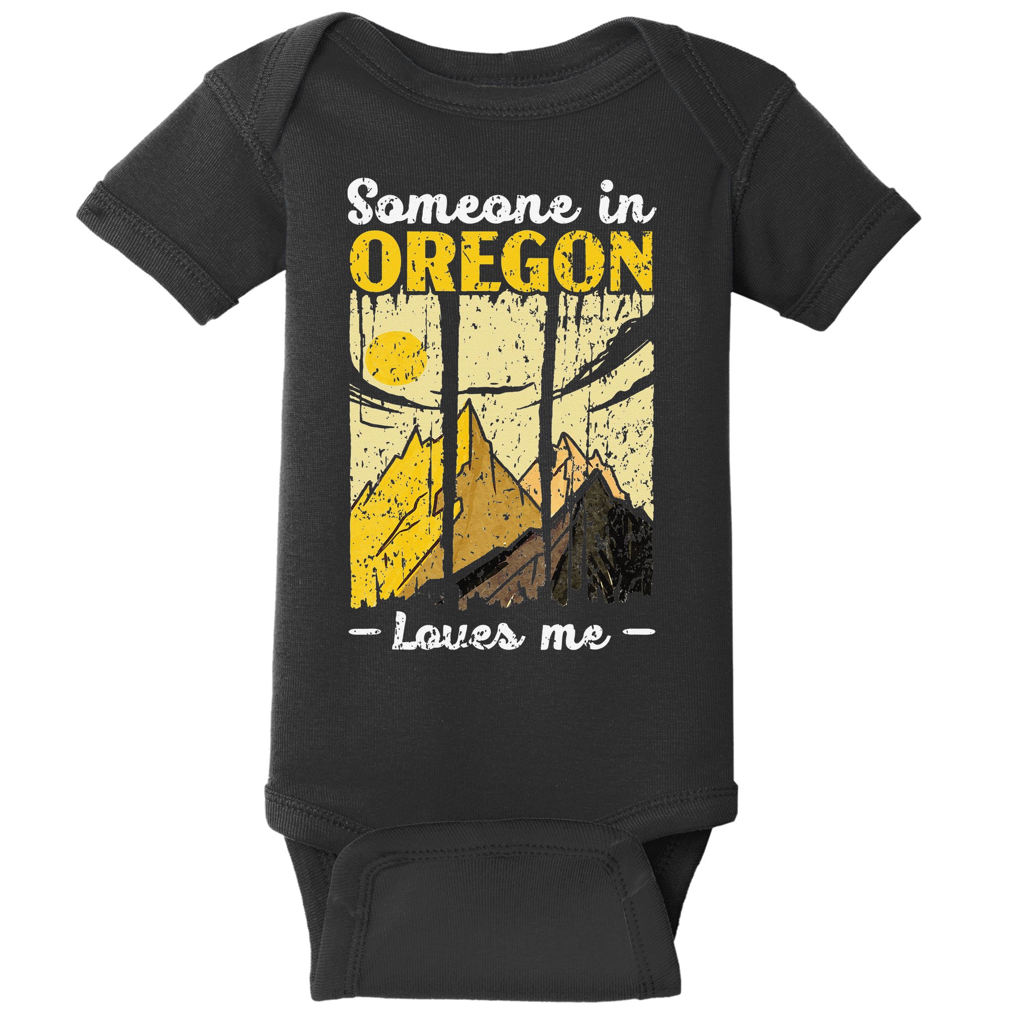 Someone In Oregon Loves Me USA America Oregonians Baby Bodysuit