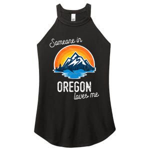 Someone In Oregon Loves Me Women's Perfect Tri Rocker Tank