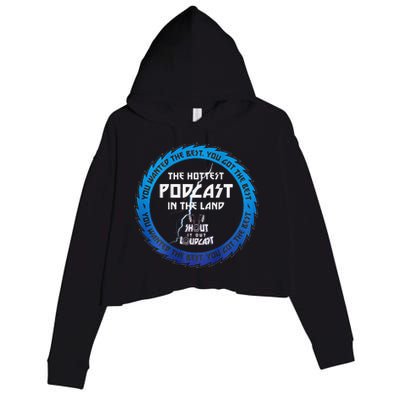 Shout It Out Loudcast Merch Crop Fleece Hoodie