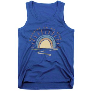 Sunshine Is On My Mind Wander More Worry Less Cool Gift Tank Top