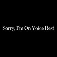 Sorry IM On Voice Rest Sweat Drawstring Bag