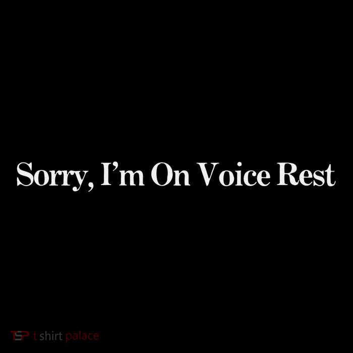 Sorry IM On Voice Rest Sweat Drawstring Bag