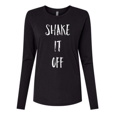 Shake It Off Strong Motivation Faith Christian Womens Cotton Relaxed Long Sleeve T-Shirt