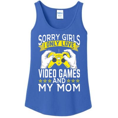 Sorry I Only Love Video Games And My Mom Cool Gift Ladies Essential Tank