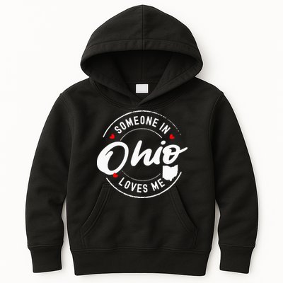 Someone in Ohio Loves Me Kids Hoodie