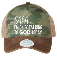 Shhh… IM Only Talking To God Today Funny Christian Saying Legacy Tie Dye Trucker Hat