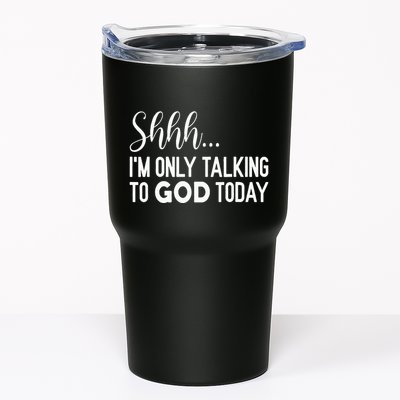 Shhh… IM Only Talking To God Today Funny Christian Saying Tumbler