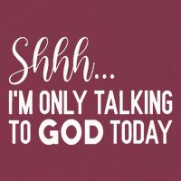 Shhh… IM Only Talking To God Today Funny Christian Saying 16oz Travel Tumbler