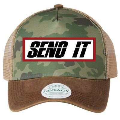 Send It Offroad Dirt Bike Logo Legacy Tie Dye Trucker Hat