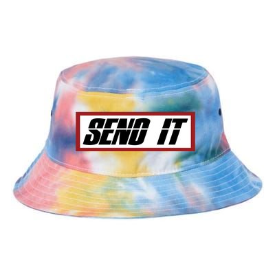 Send It Offroad Dirt Bike Logo Tie Dye Newport Bucket Hat