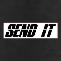 Send It Offroad Dirt Bike Logo 7 Panel Mesh Trucker Snapback Hat