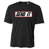 Send It Offroad Dirt Bike Logo Cooling Performance Crew T-Shirt