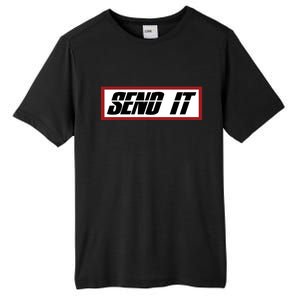 Send It Offroad Dirt Bike Logo Tall Fusion ChromaSoft Performance T-Shirt