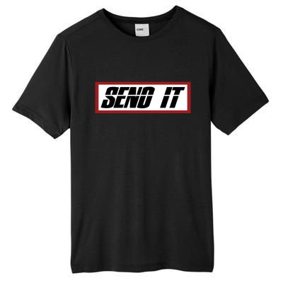 Send It Offroad Dirt Bike Logo Tall Fusion ChromaSoft Performance T-Shirt