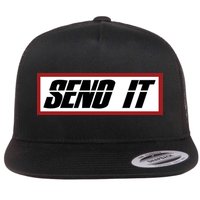 Send It Offroad Dirt Bike Logo Flat Bill Trucker Hat