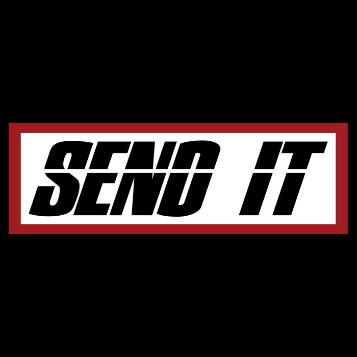 Send It Offroad Dirt Bike Logo Flat Bill Trucker Hat