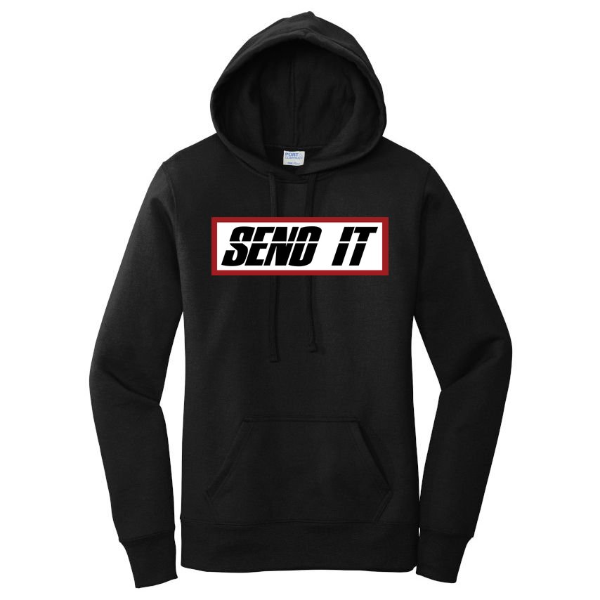 Send It Offroad Dirt Bike Logo Women's Pullover Hoodie