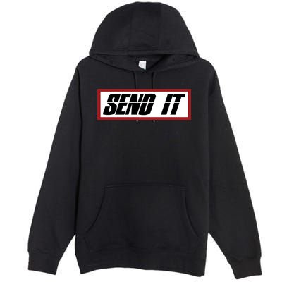 Send It Offroad Dirt Bike Logo Premium Pullover Hoodie
