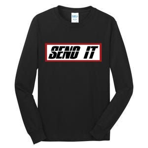 Send It Offroad Dirt Bike Logo Tall Long Sleeve T-Shirt