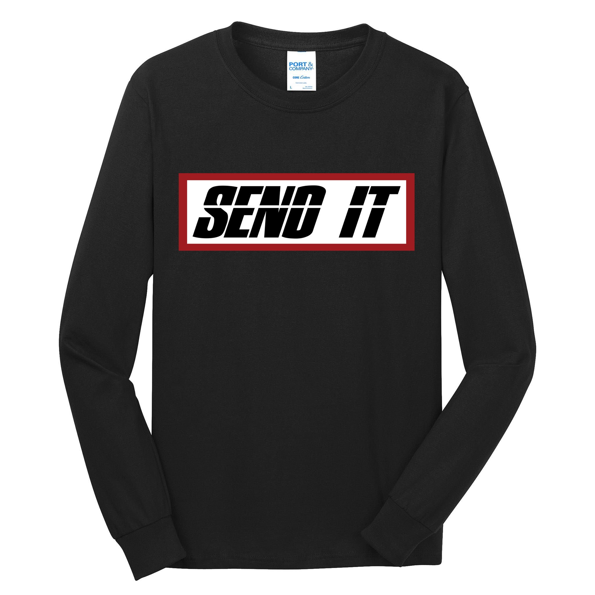 Send It Offroad Dirt Bike Logo Tall Long Sleeve T-Shirt